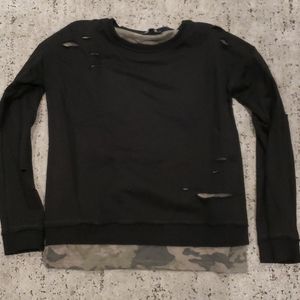 Generation Love Black Canon Sweatshirt L Ripped